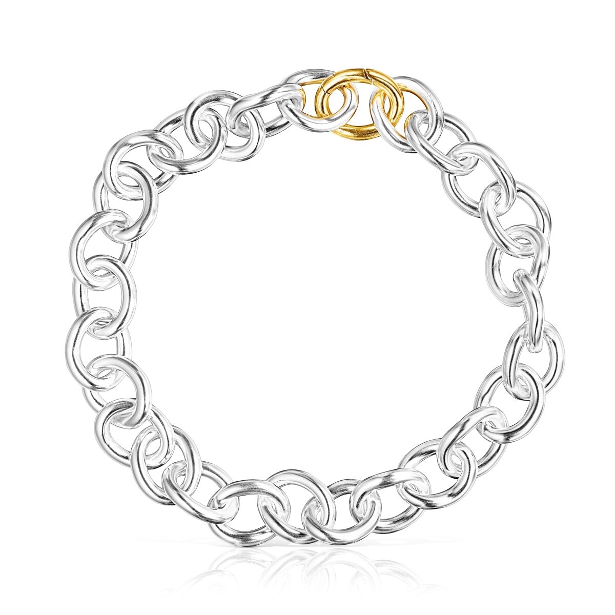 Tous - Collar Anillas Hav Xl Bicolor - Dorado