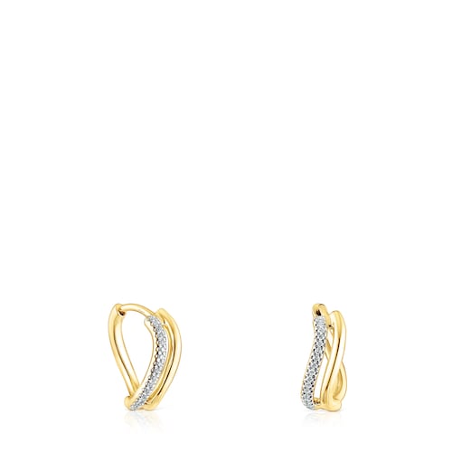 Aretes de oro y diamantes Hav