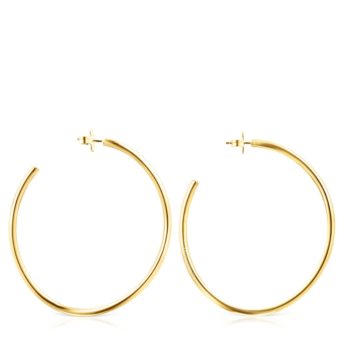 Silver vermeil Hav wave-shaped Hoop earrings
