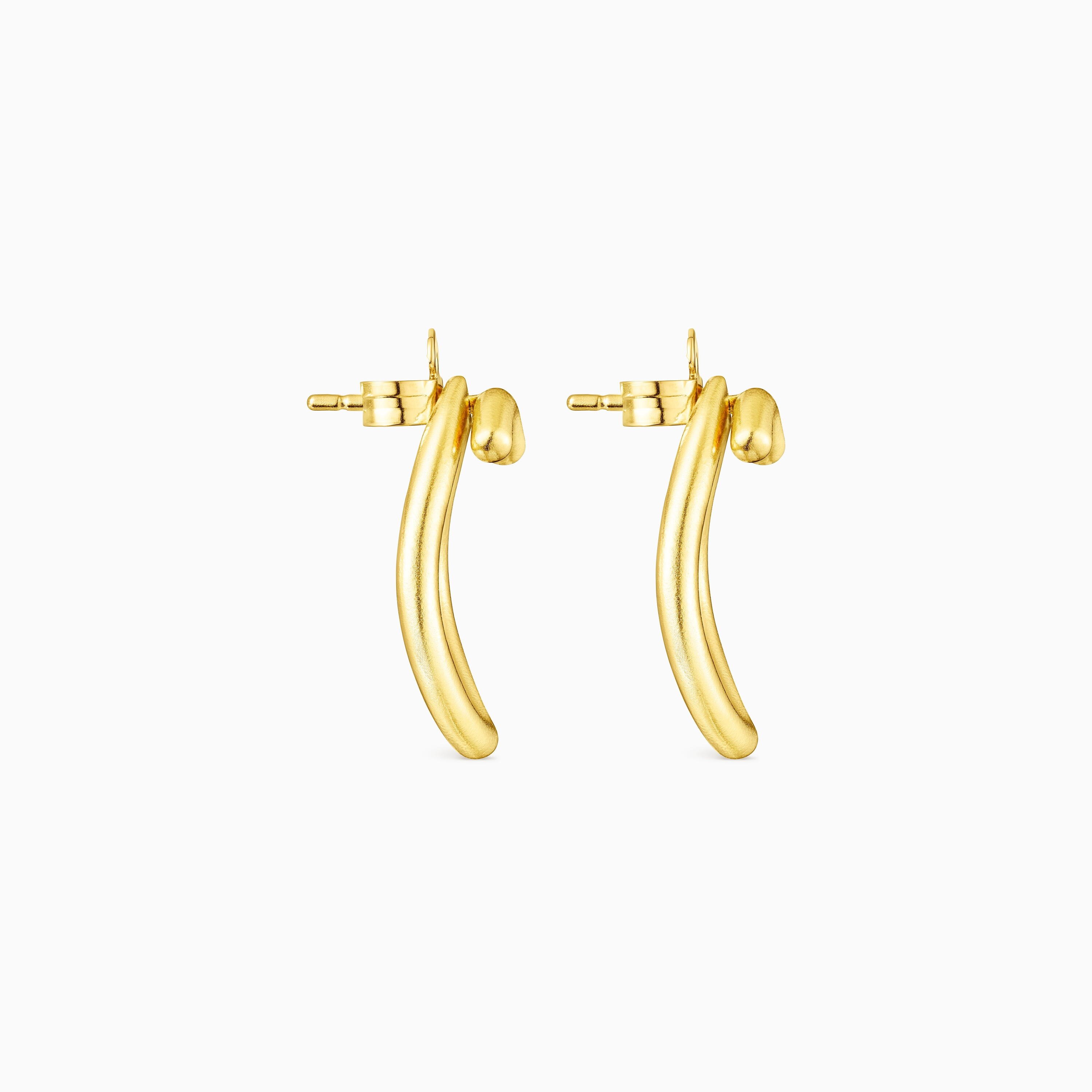 Silver vermeil Hav circular Earrings