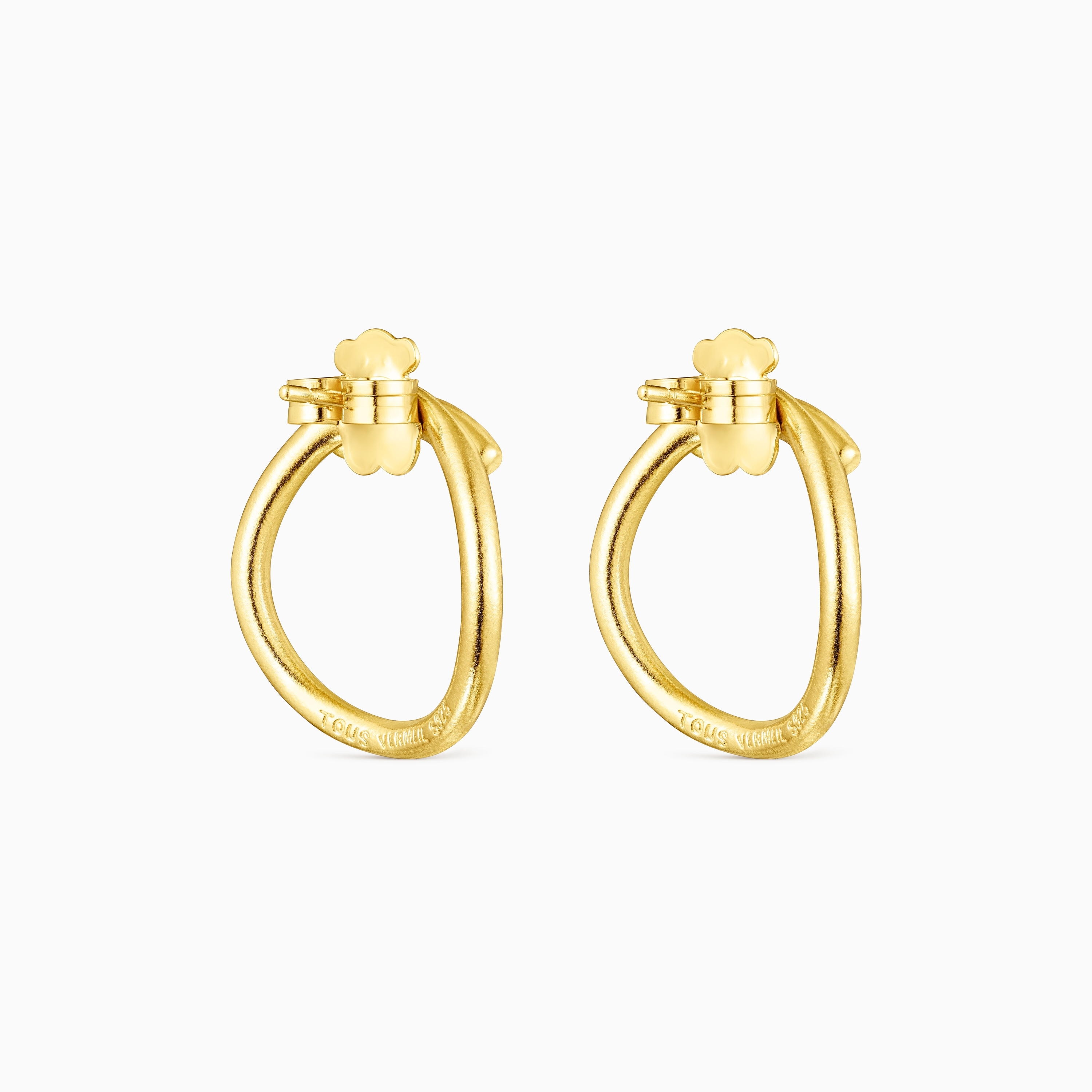 Silver vermeil Hav circular Earrings