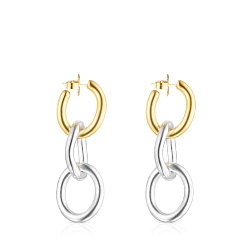 Brincos argolas Hav XL bicolor