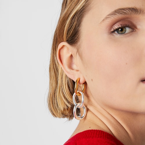 Brincos argolas Hav XL bicolor