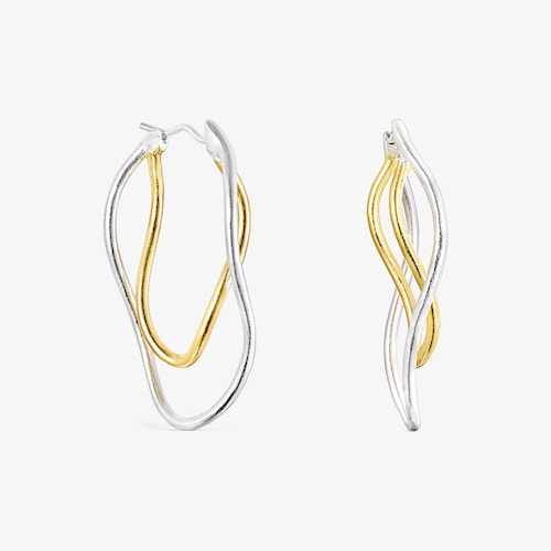 Hav bicolor ellipse Earrings