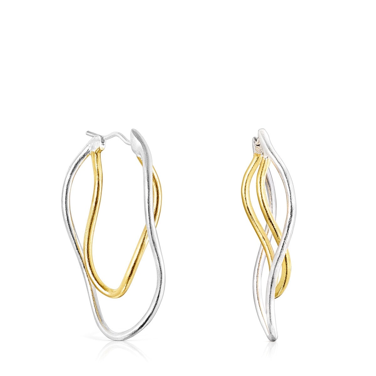 Pendientes elipses bicolor Hav