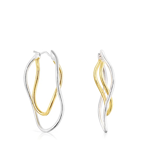 Pendientes elipses bicolor Hav