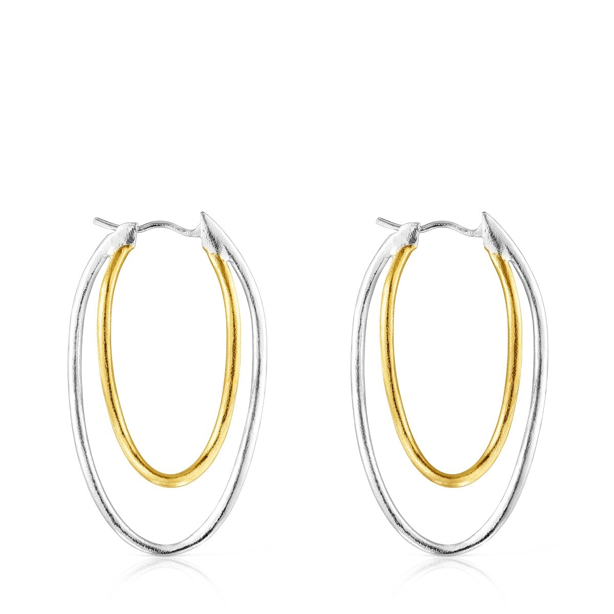 Pendientes elipses bicolor Hav