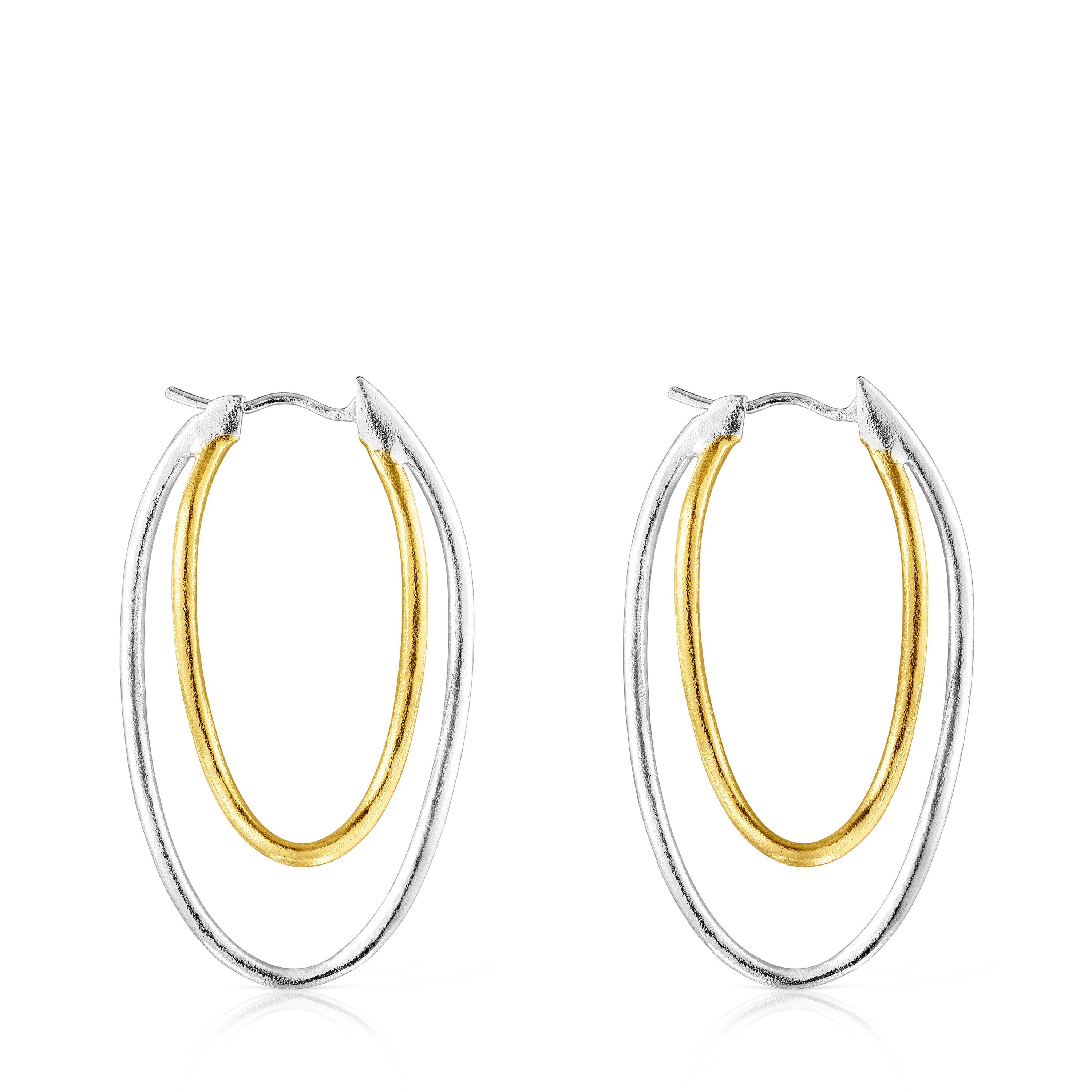 Hav bicolor ellipse Earrings