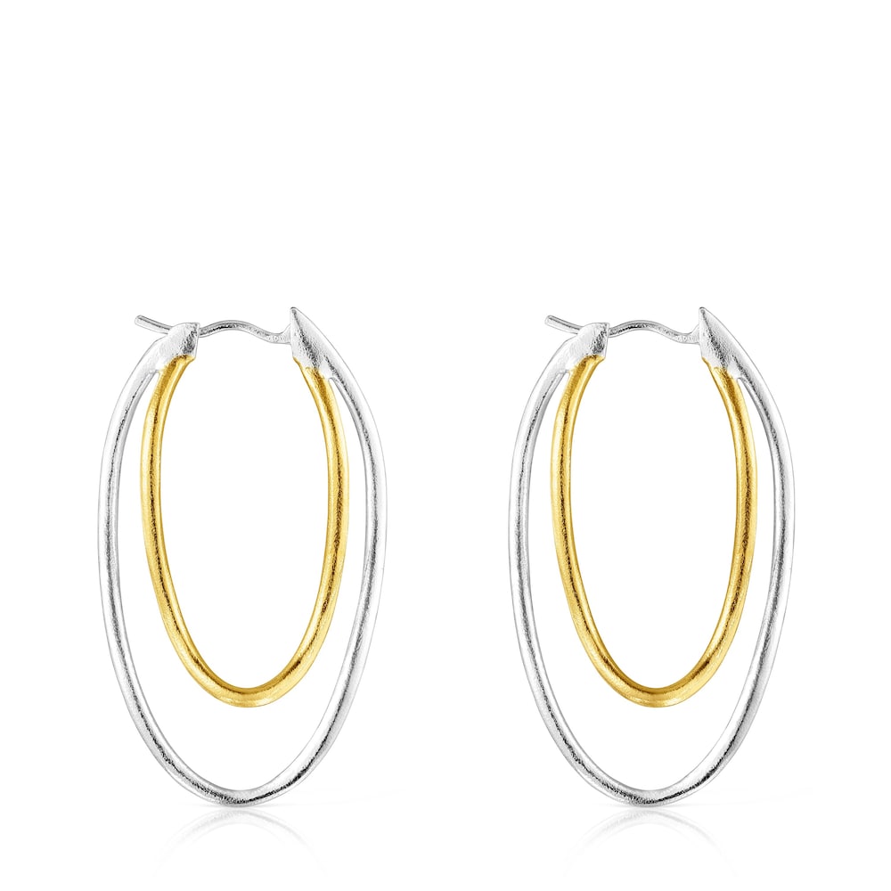 Hav bicolor ellipse Earrings