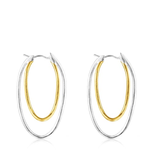 Pendientes elipses bicolor Hav