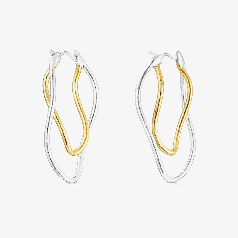 Tous Hav - Kolczyki z ż&oacute;łtego srebra Vermeil i srebra