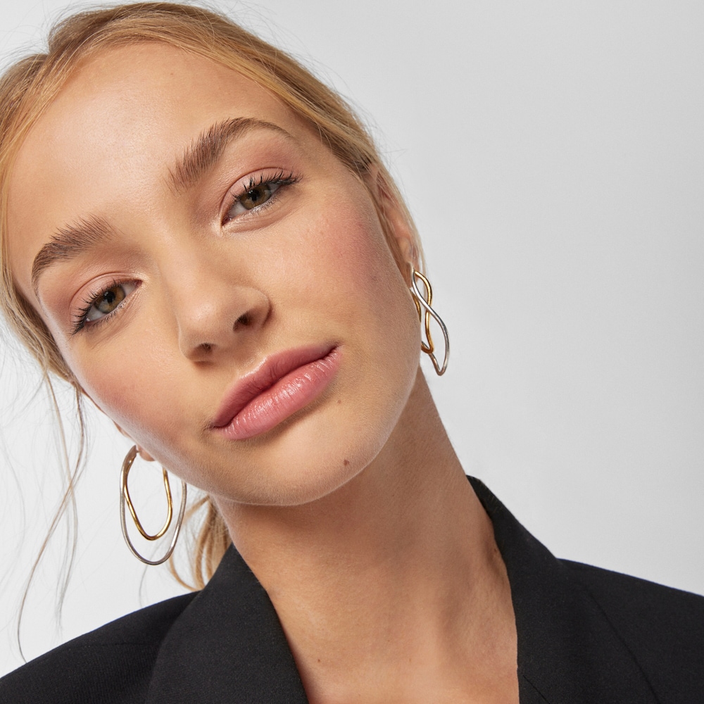 Hav bicolor ellipse Earrings