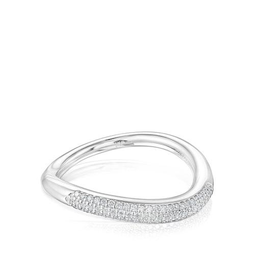 Anel Hav em ouro branco e diamantes