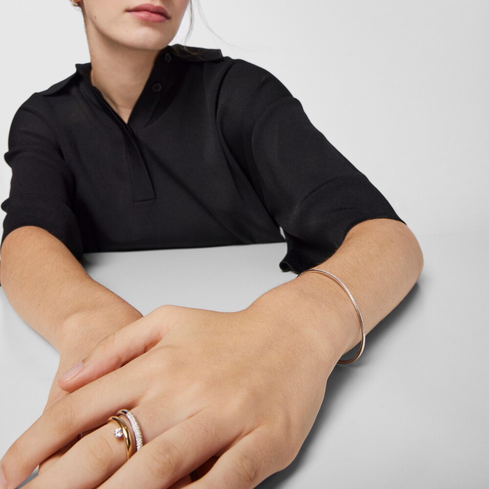 18K White gold Hav Ring with diamonds