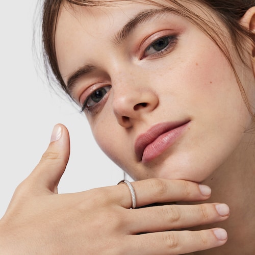 Anel Hav em ouro branco e diamantes