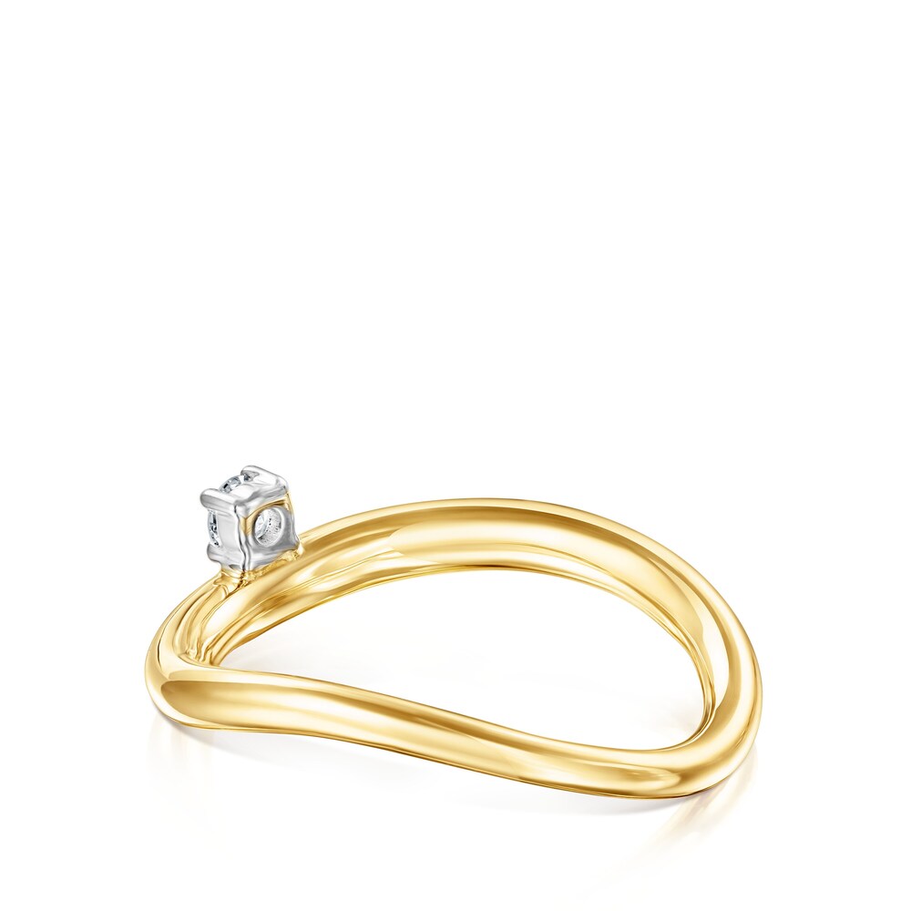 Anillo de oro y diamante Hav