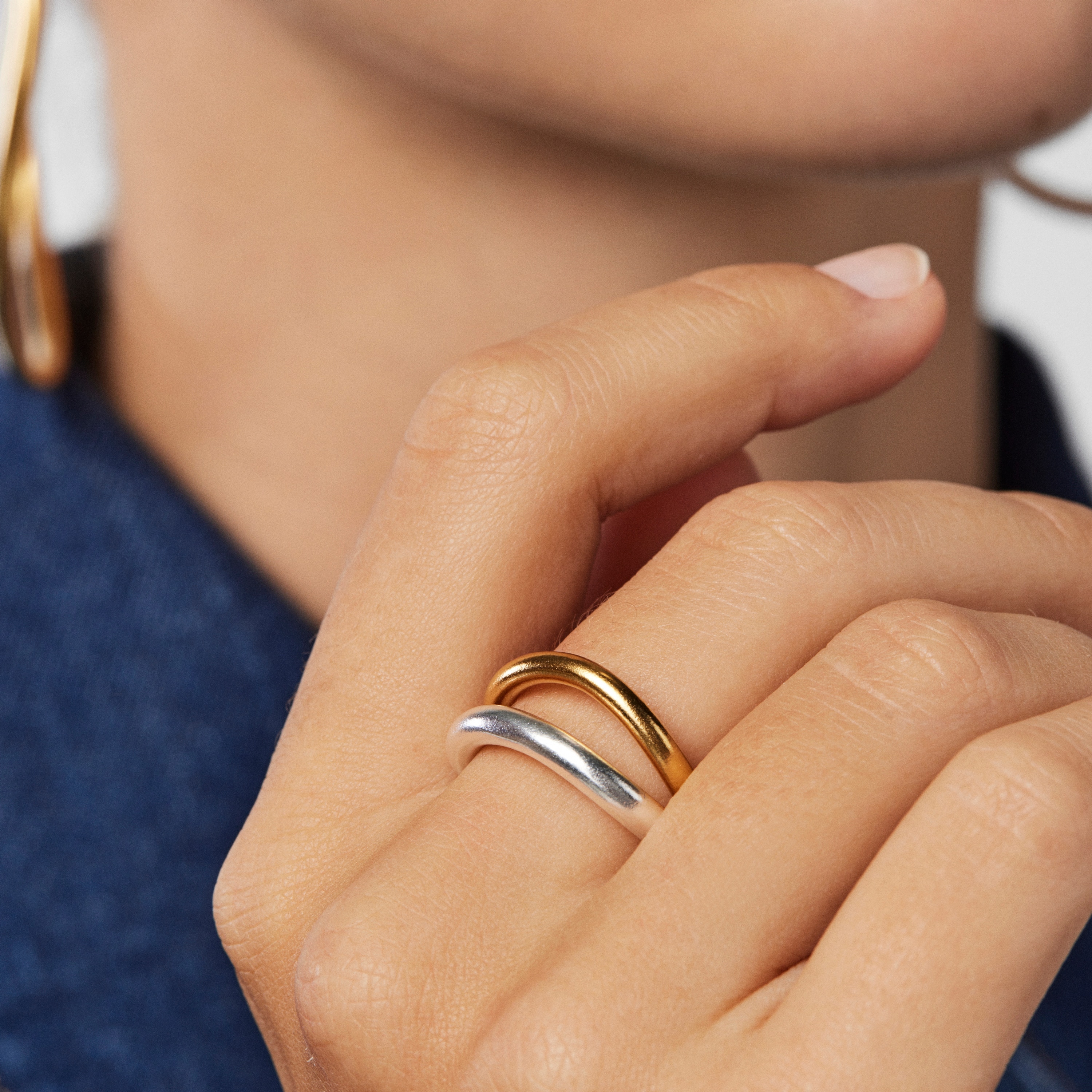 Hav Bicolor Ring set