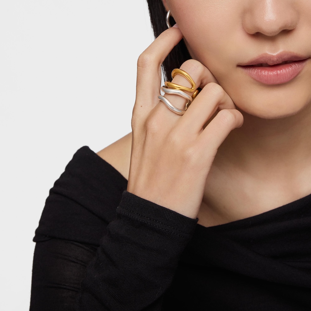 Srebrny pierścionek Tous Hav