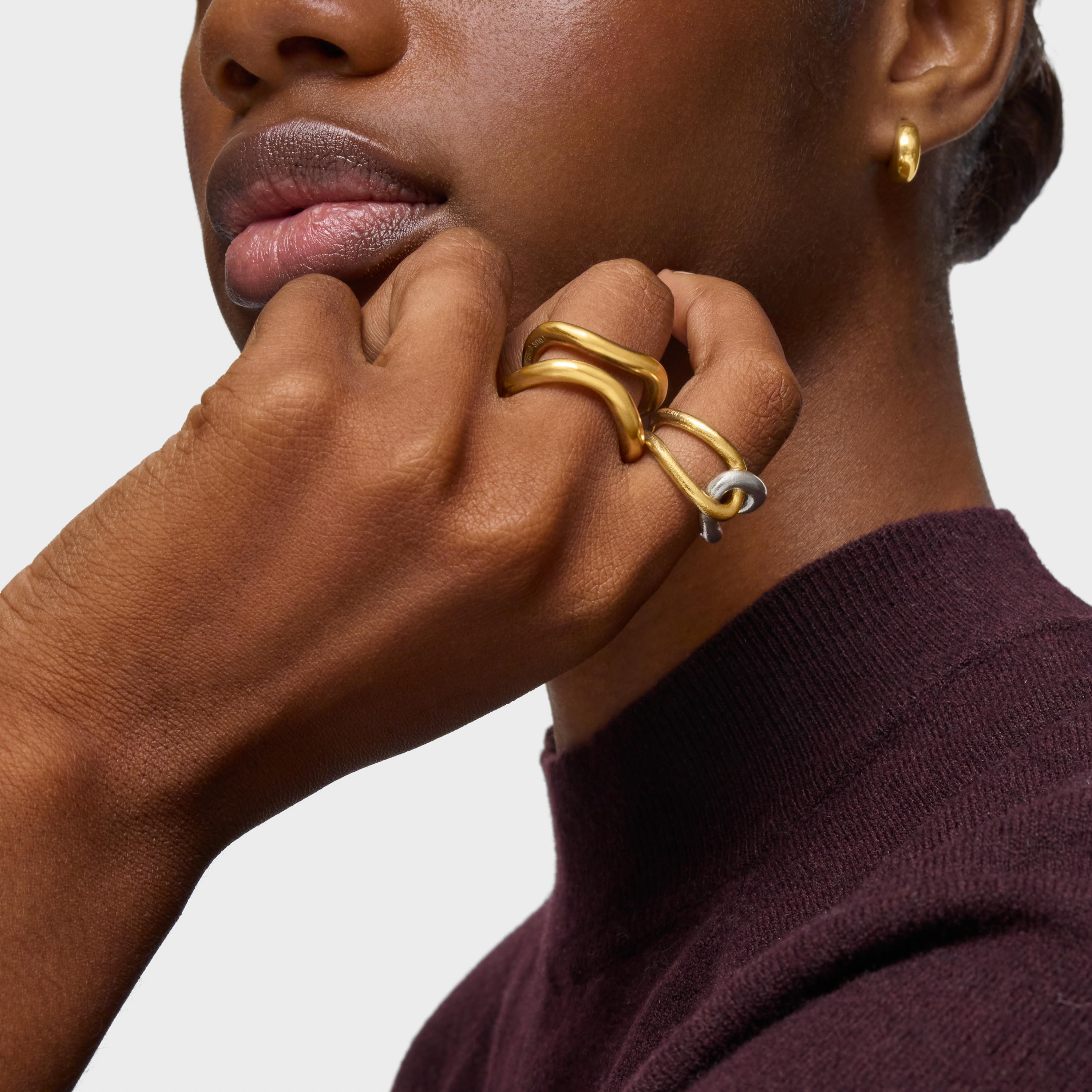 Silver vermeil Hav Ring