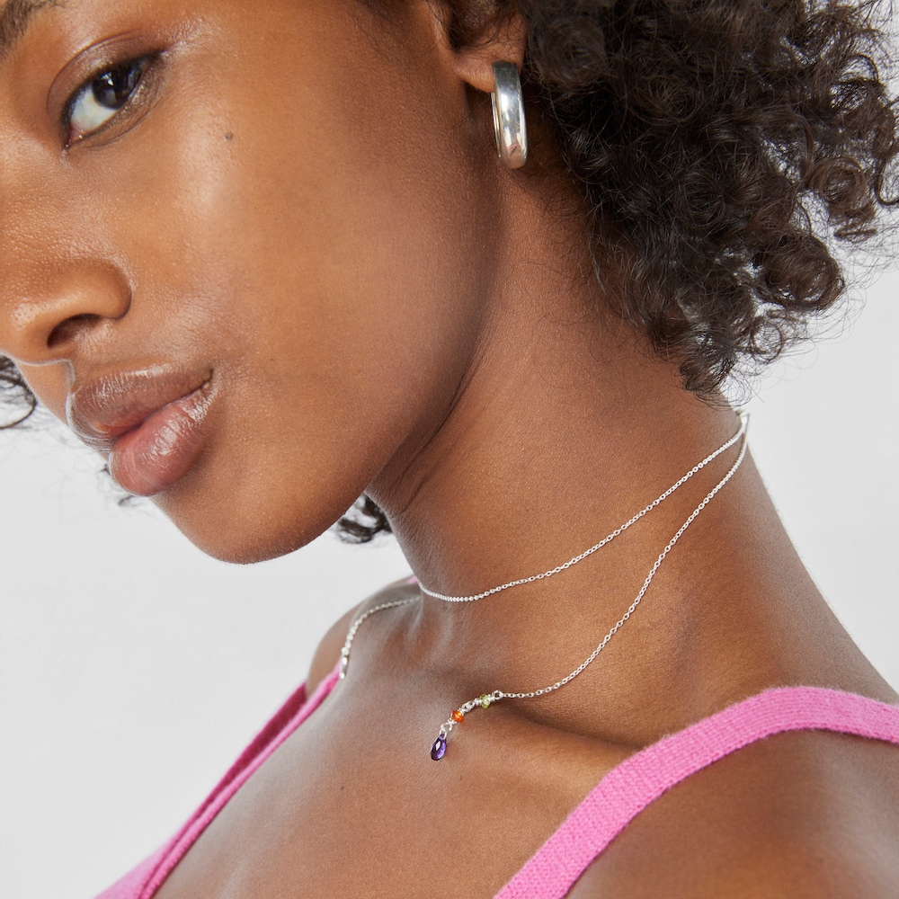 Collar de plata y gemas Sea Vibes