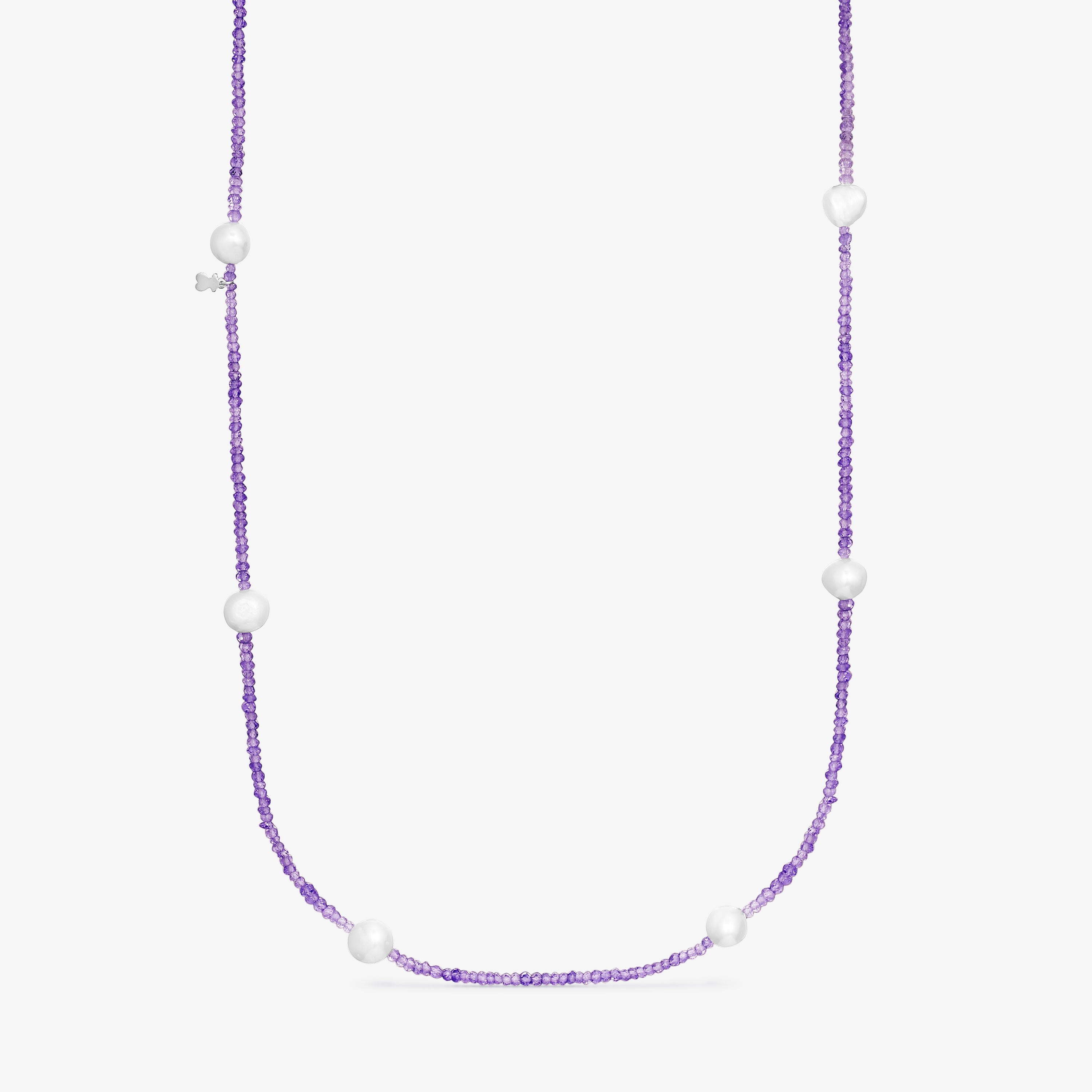Amethyst and pearl Sea Vibes Necklace
