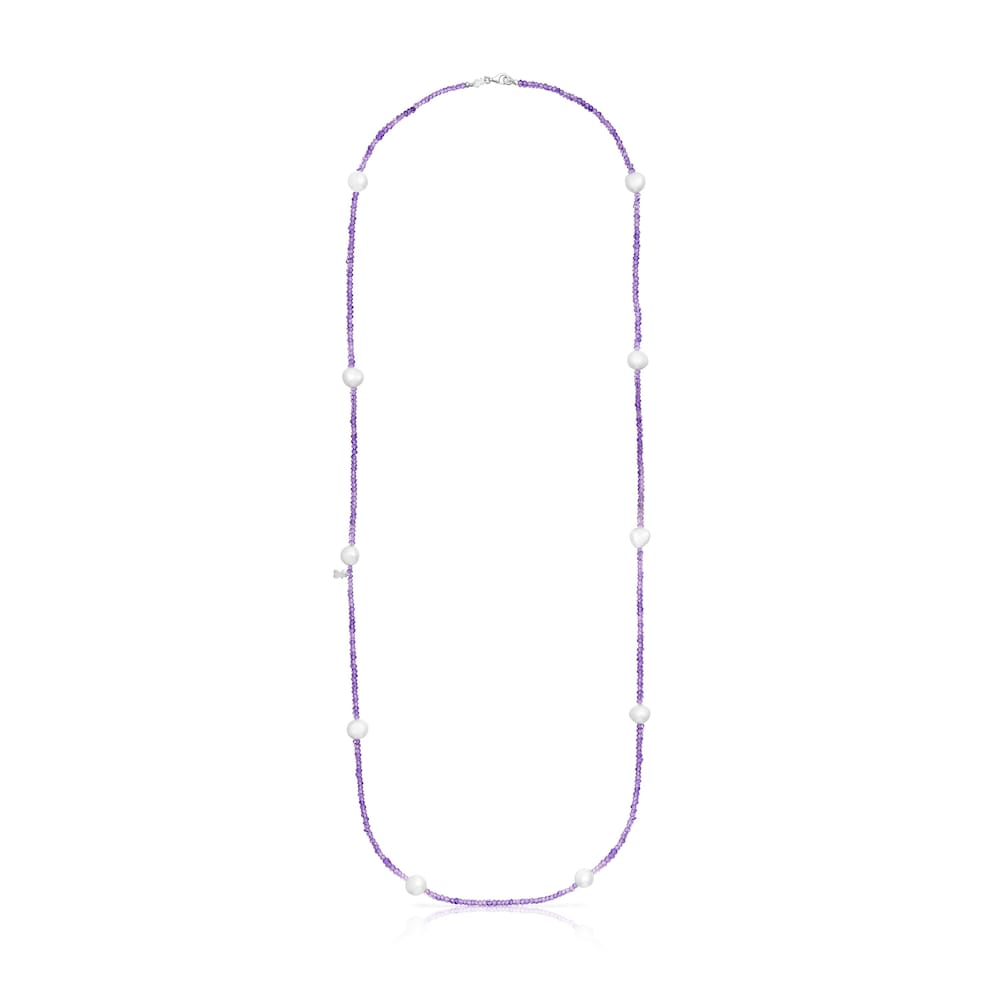 Amethyst and pearl Sea Vibes Necklace