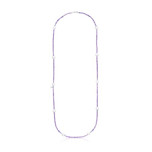 Amethyst and pearl Sea Vibes Necklace
