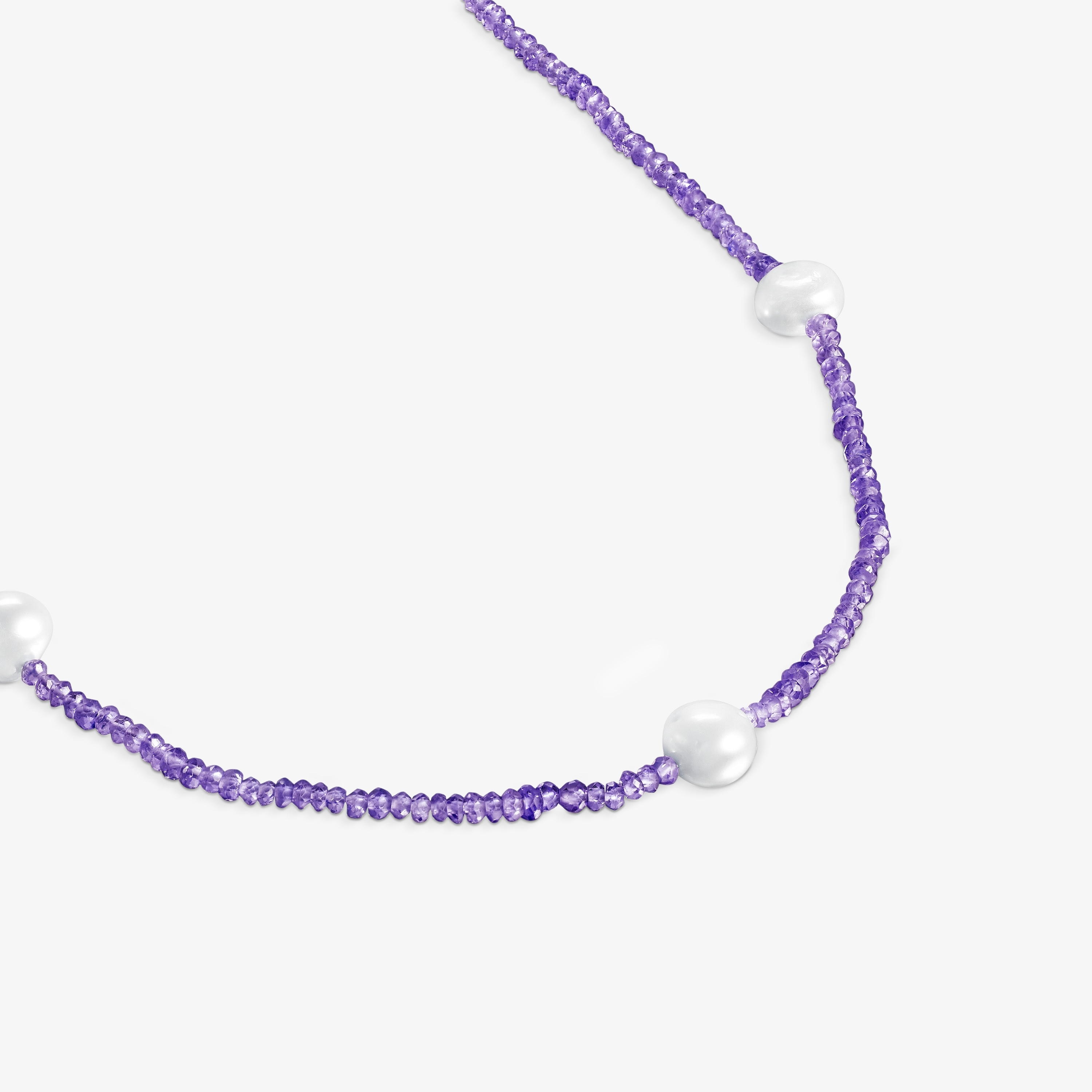 Amethyst and pearl Sea Vibes Necklace