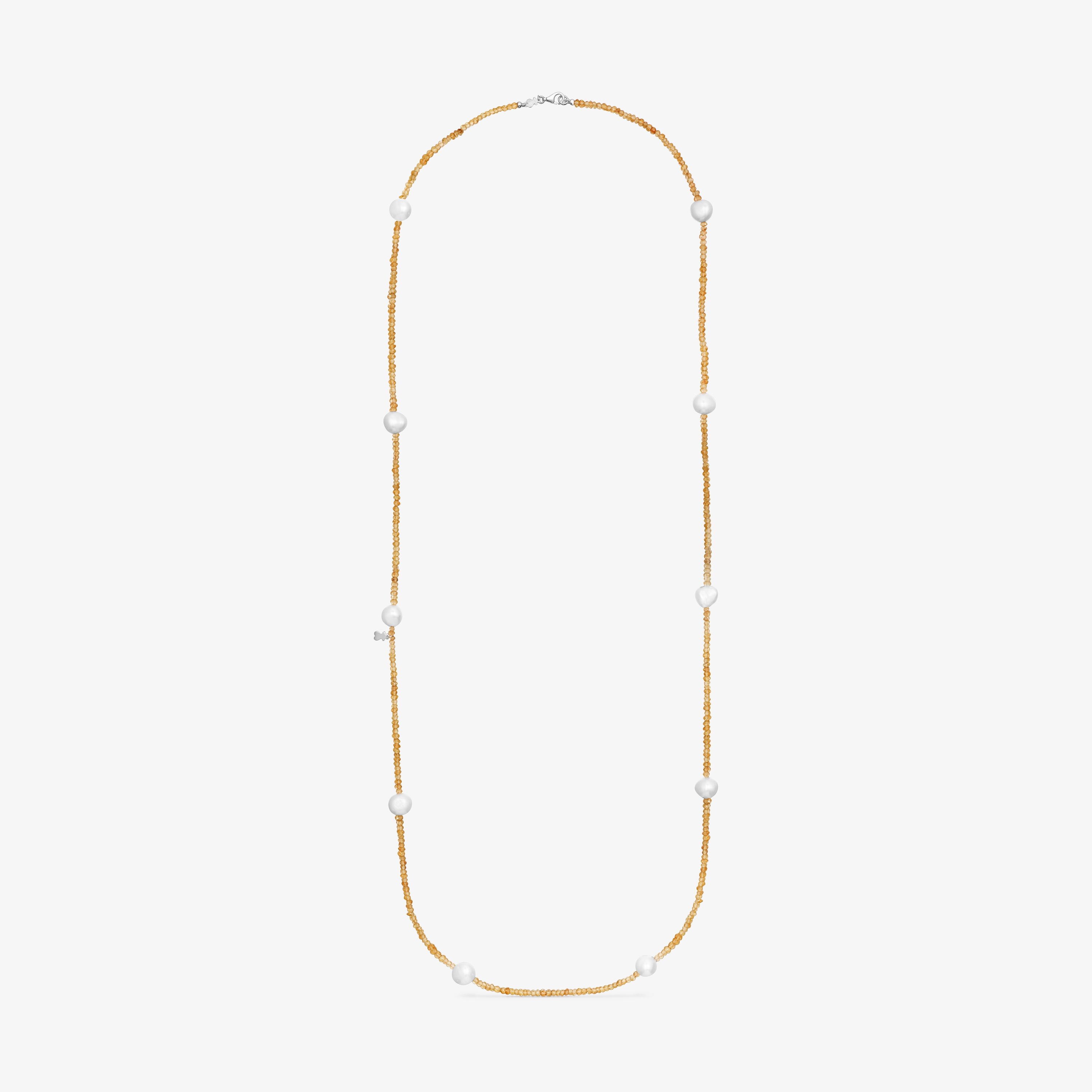 Carnelian and pearl Sea Vibes Necklace