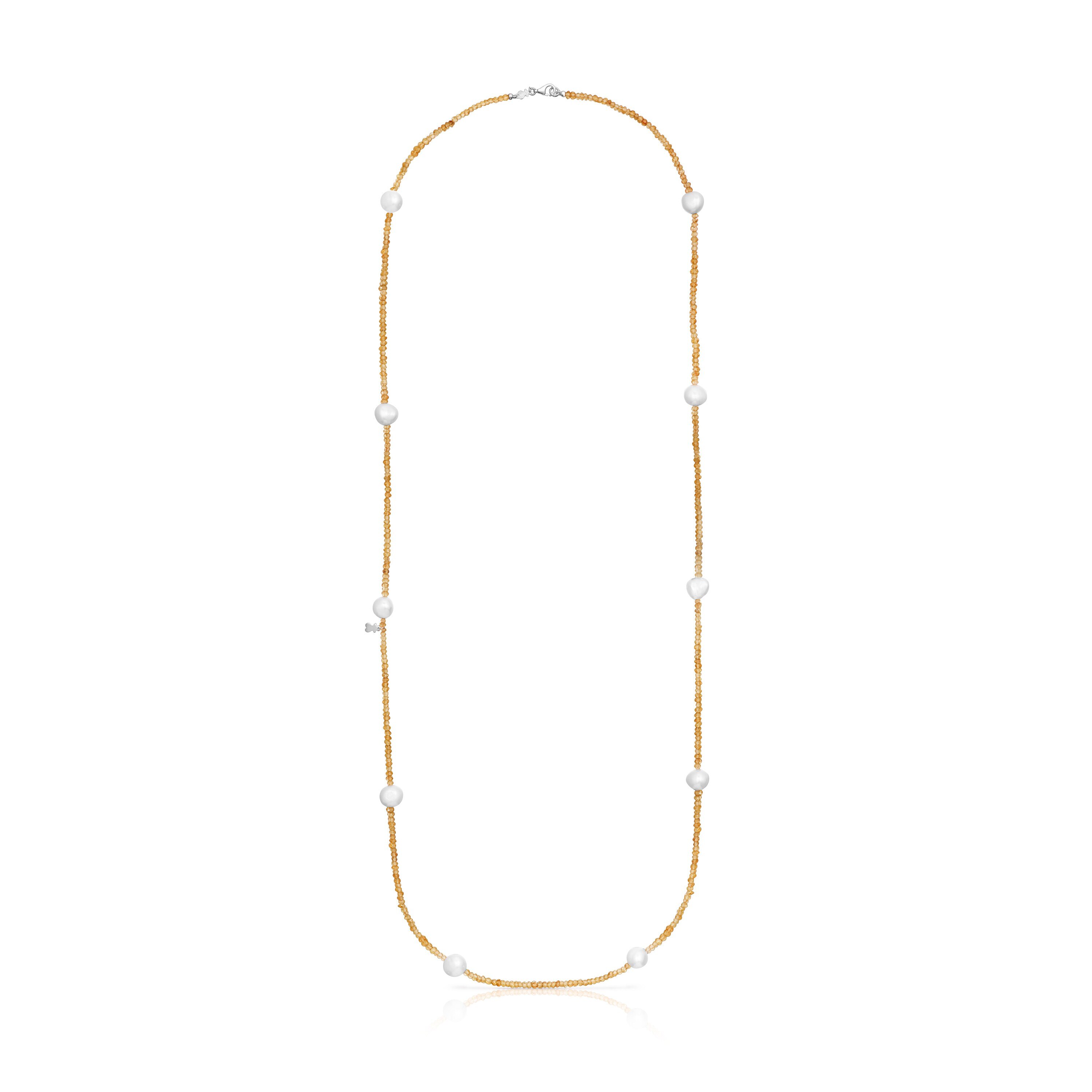 Carnelian and pearl Sea Vibes Necklace