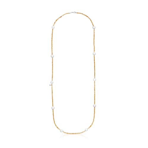Carnelian and pearl Sea Vibes Necklace
