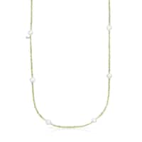 Collar de peridotos y perlas Sea Vibes