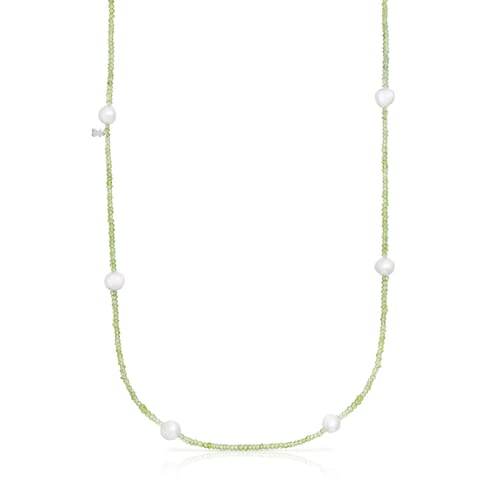 Peridot and pearl Sea Vibes Necklace