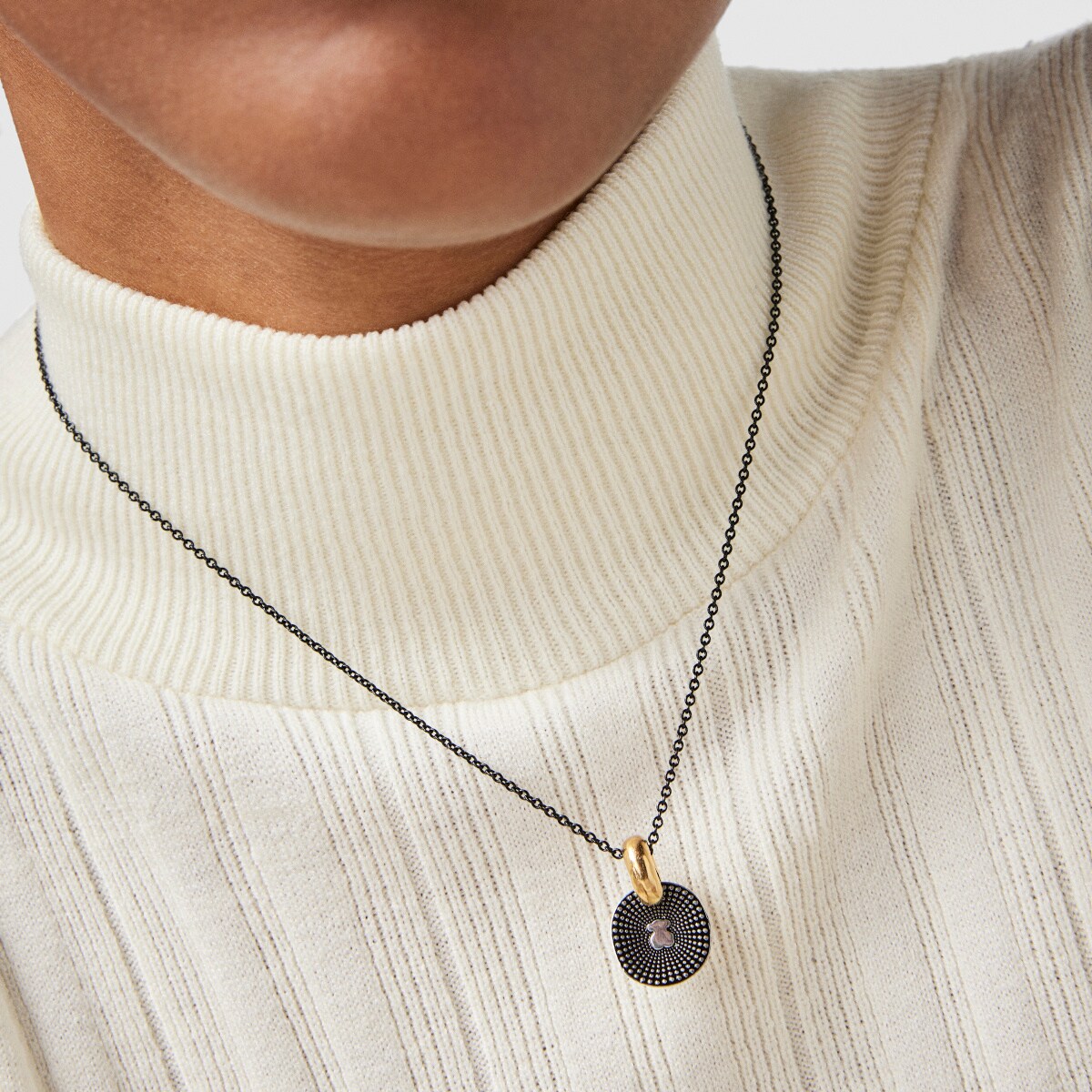 Two-tone Oursin Necklace