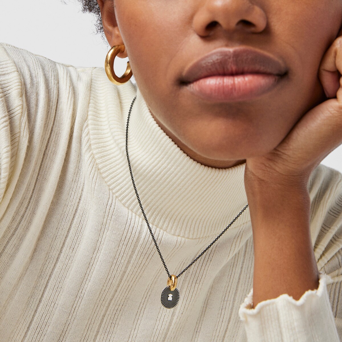 Two-tone Oursin Necklace