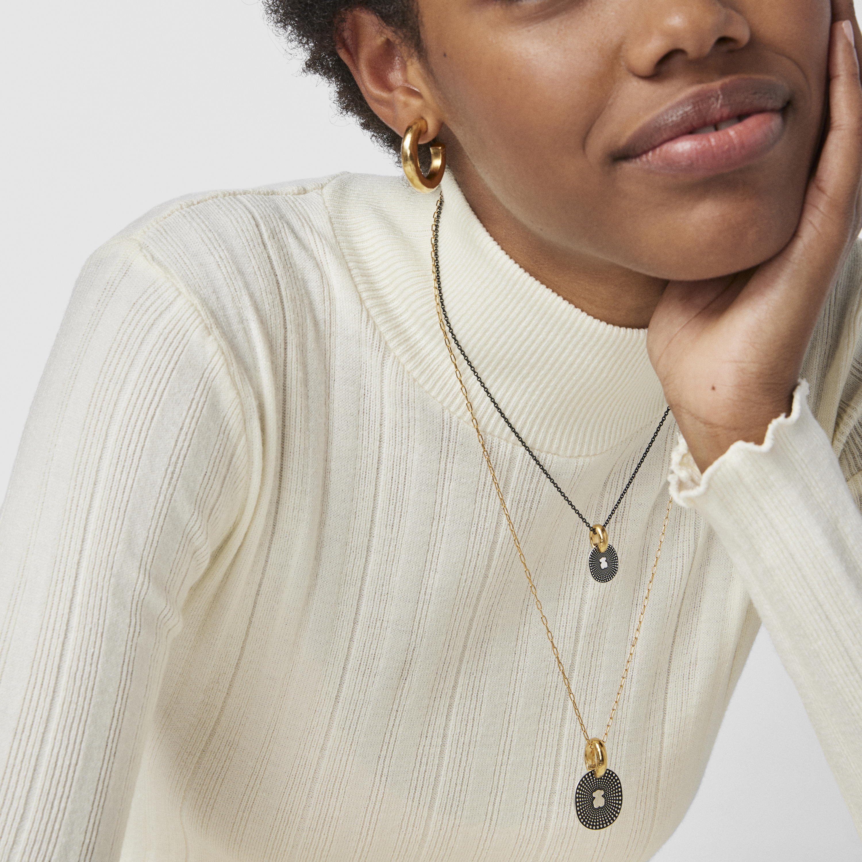 Two-tone Oursin Necklace