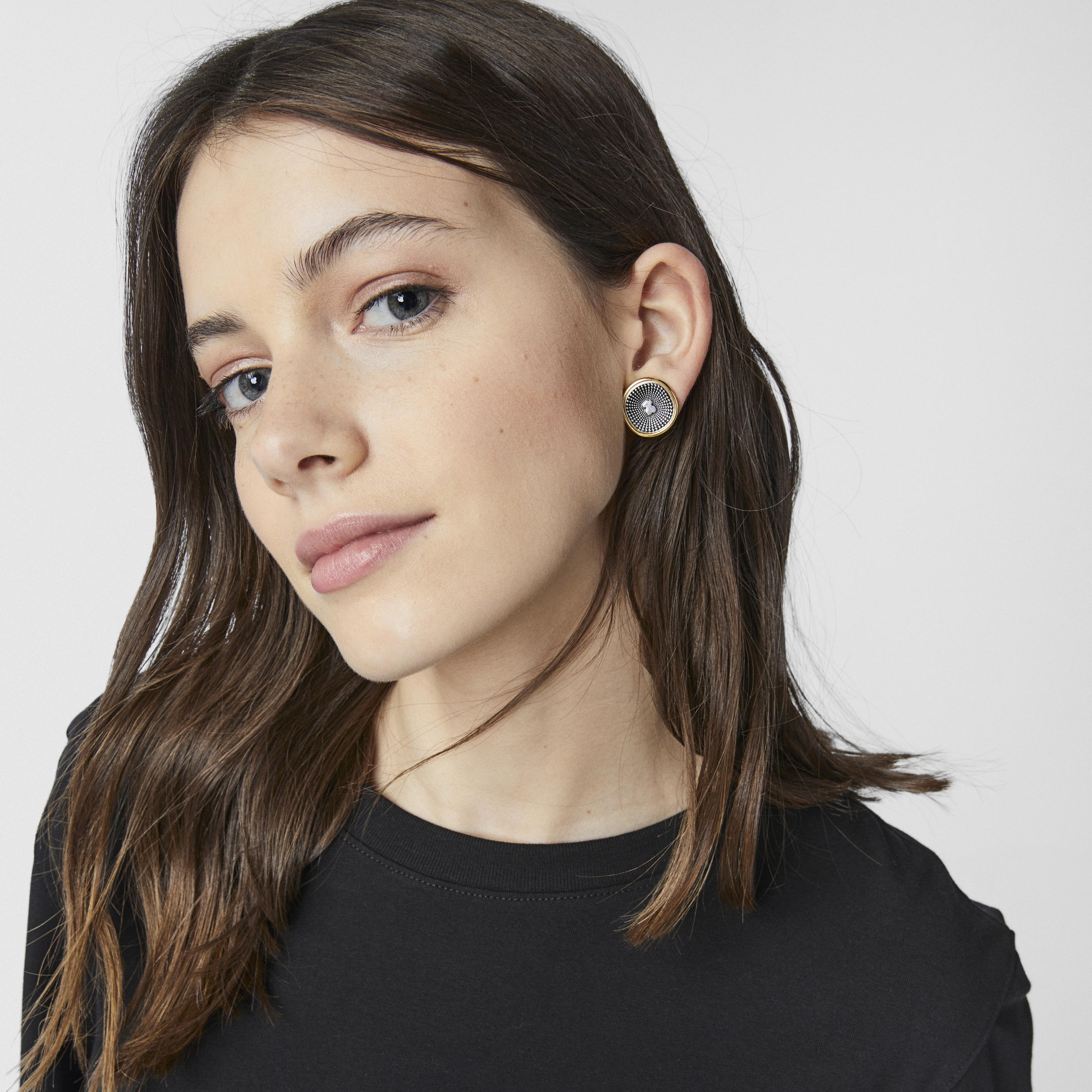 Two-tone Oursin Earrings