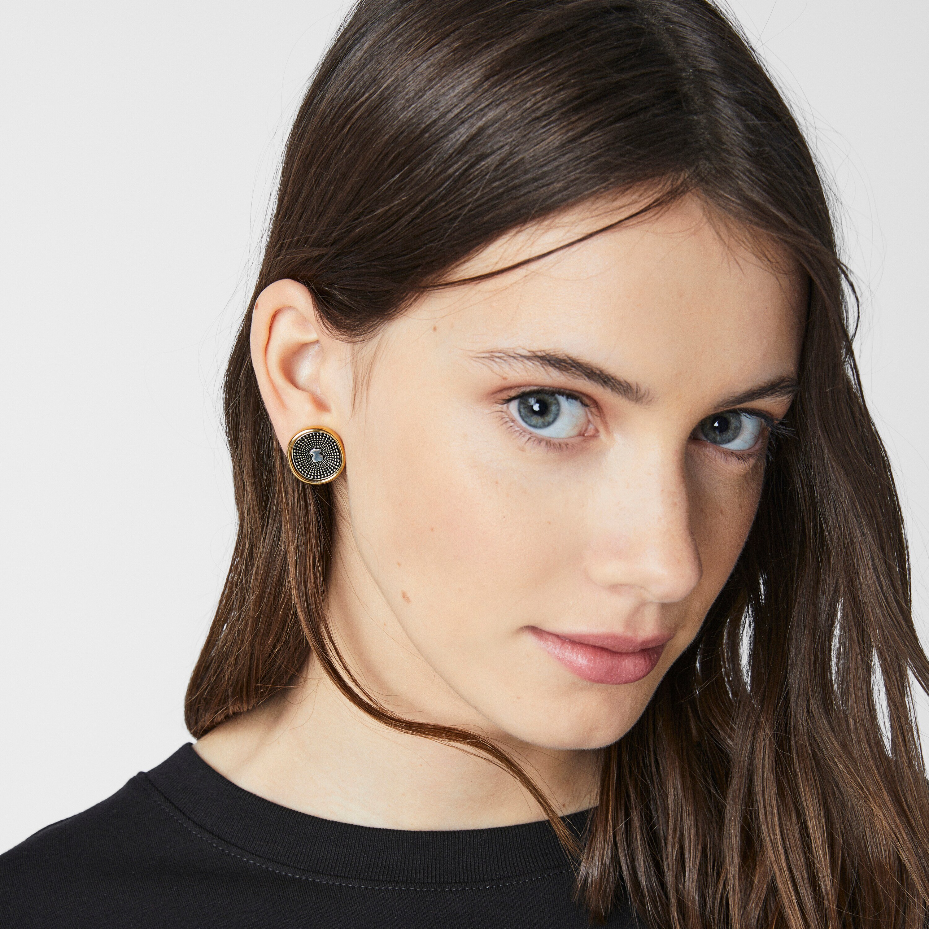 Two-tone Oursin Earrings