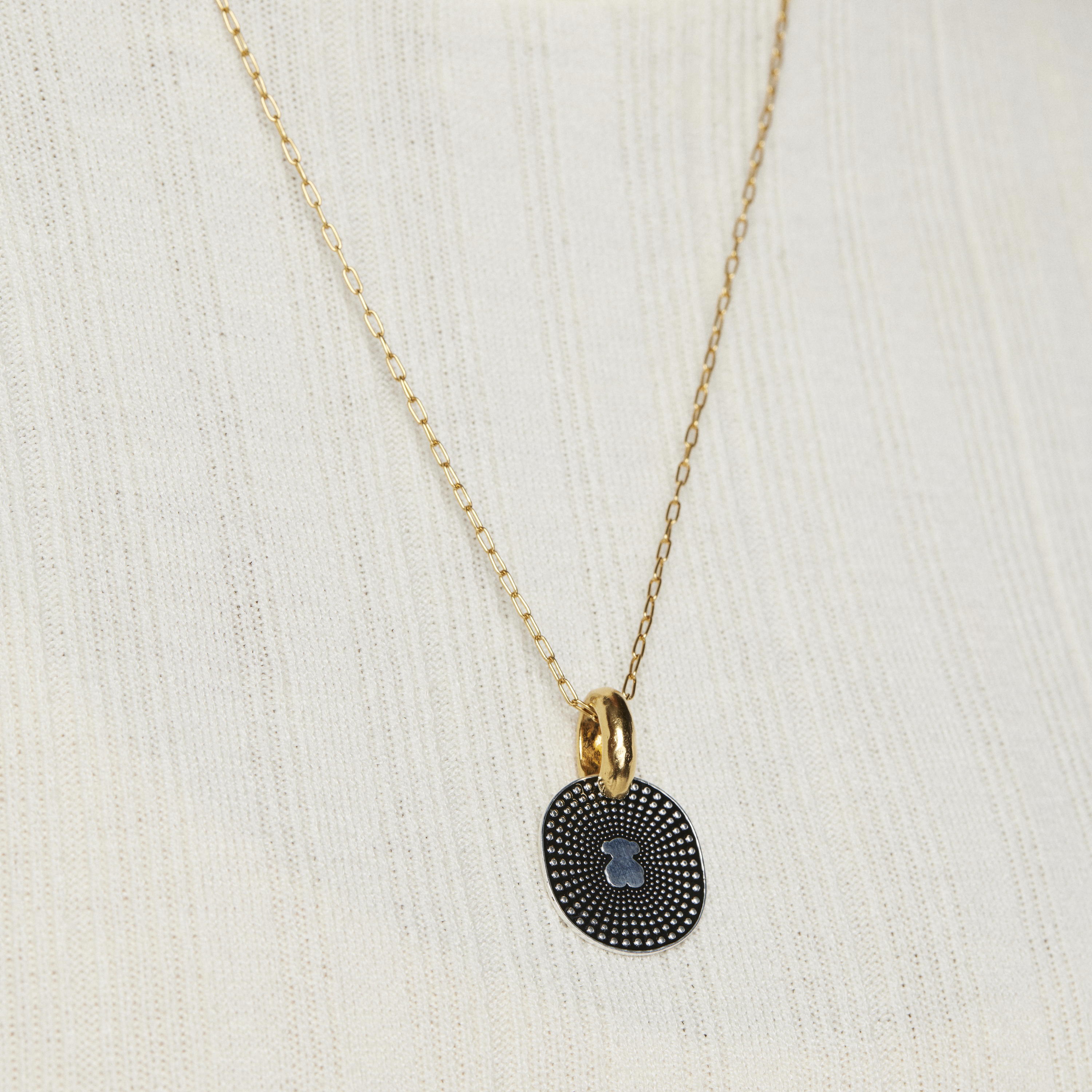 Small two-tone Oursin Pendant