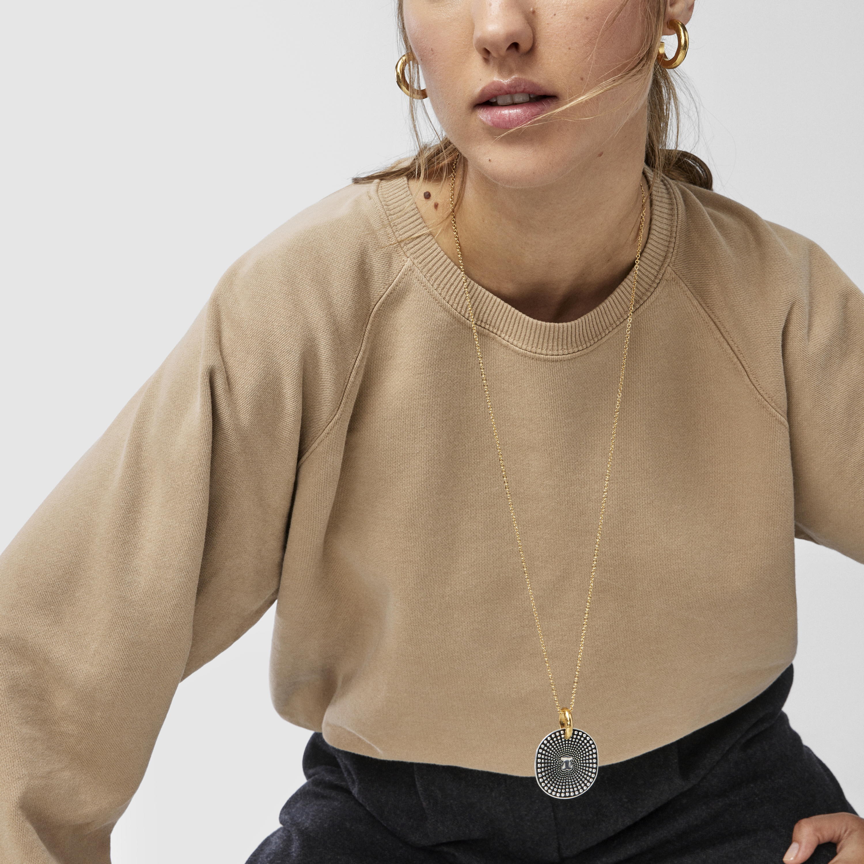 Large two-tone Oursin Pendant