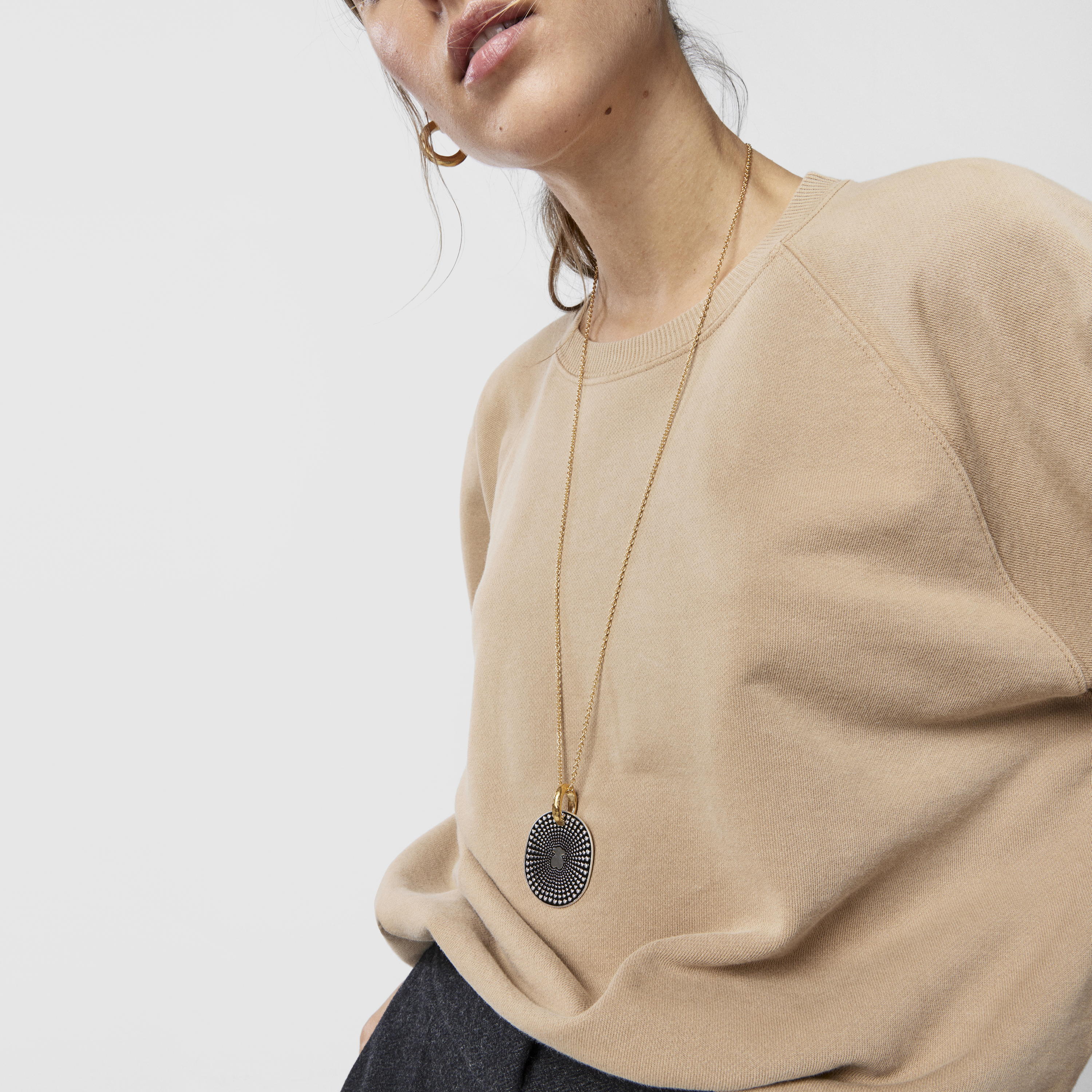 Large two-tone Oursin Pendant