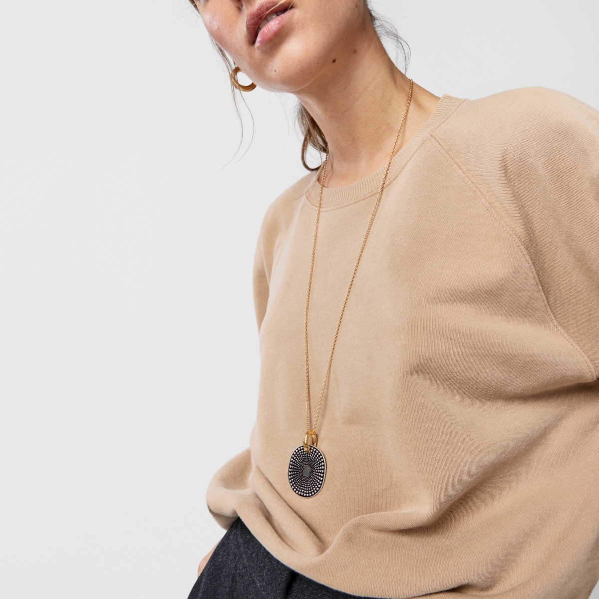 Large two-tone Oursin Pendant
