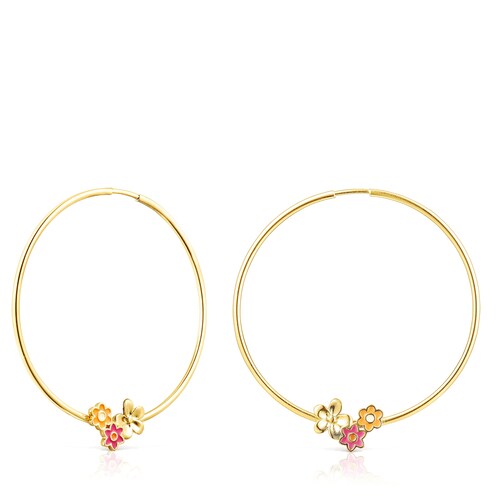 Pendientes aro flores Cachito mío de mi alma image number 0