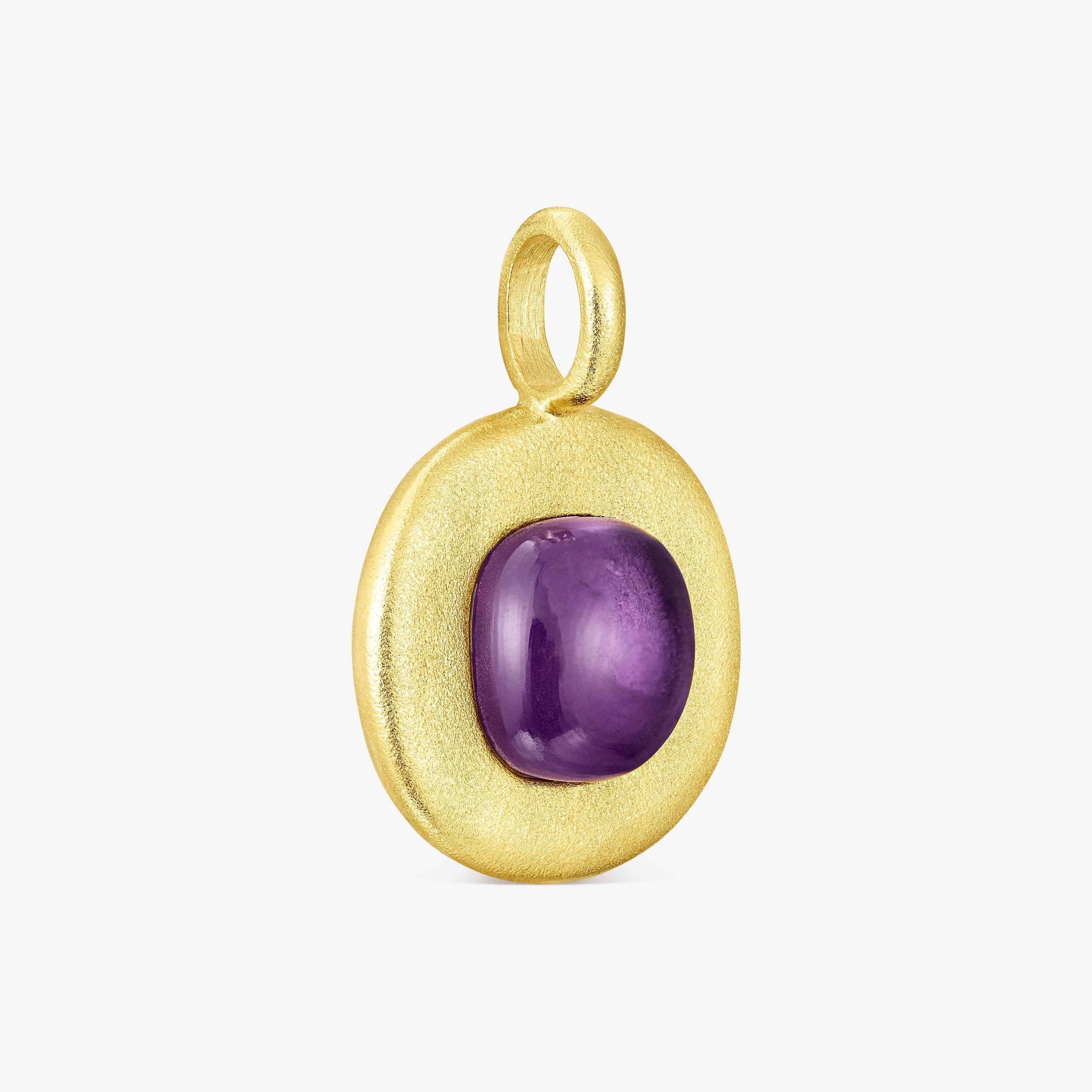 Silver vermeil Nattfall Pendant with amethyst