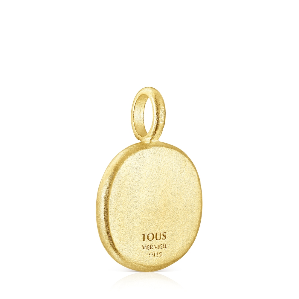 Tous Nattfall - Zawieszka z ż&oacute;łtego srebra Vermeil z chalcedonem