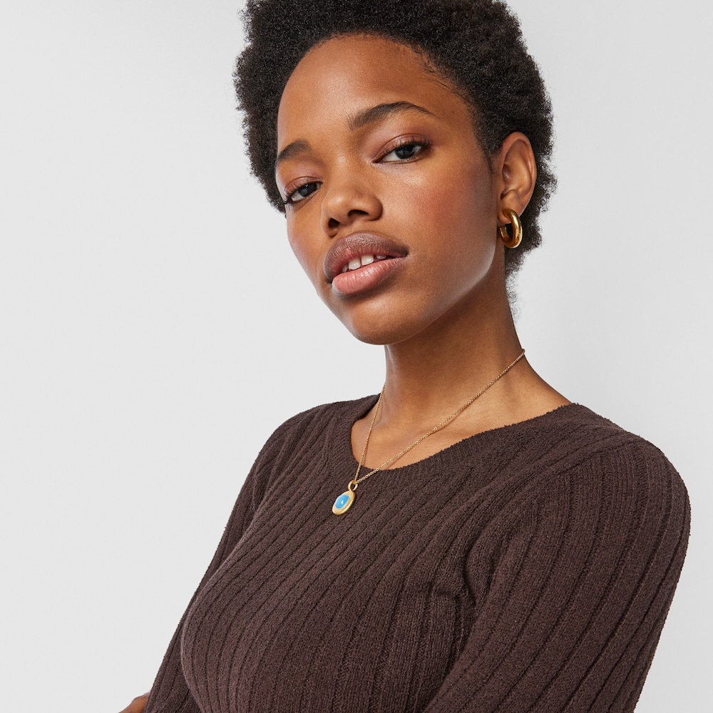 Tous Nattfall - Zawieszka z ż&oacute;łtego srebra Vermeil z chalcedonem