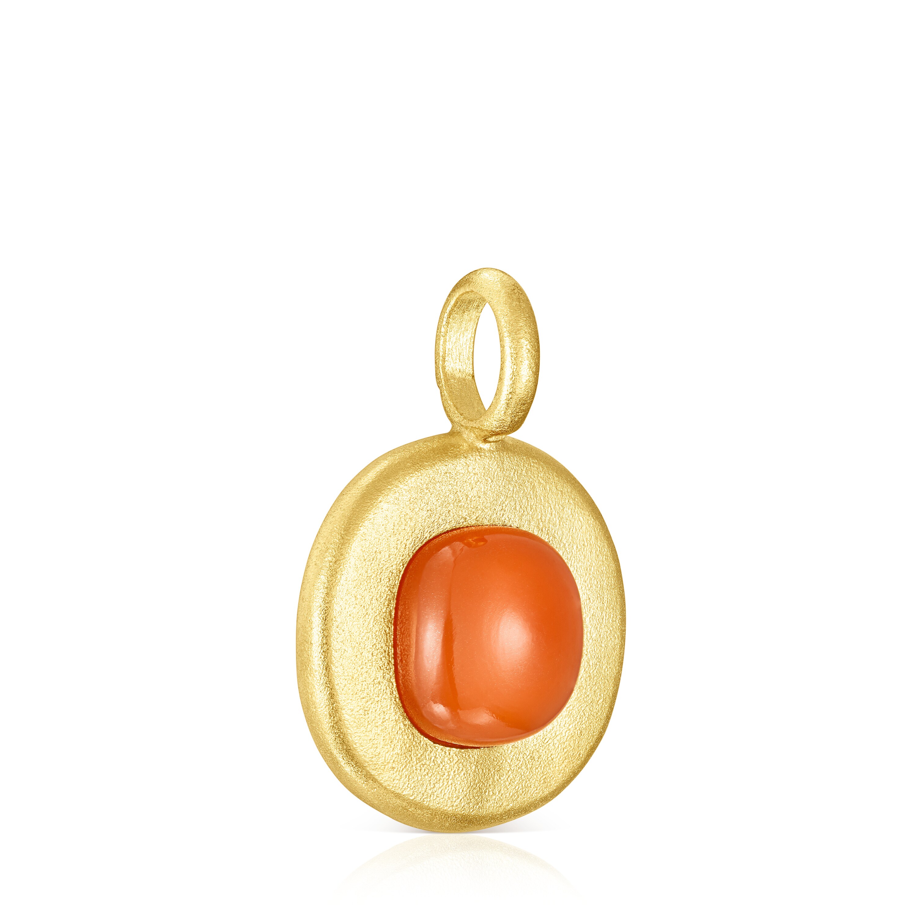Silver vermeil Nattfall Pendant with carnelian