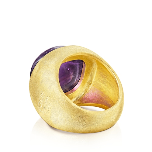 Anillo de plata vermeil y amatista Nattfall