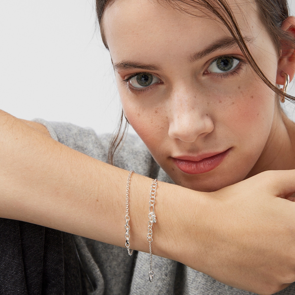 Pulseira motivos Luah em prata