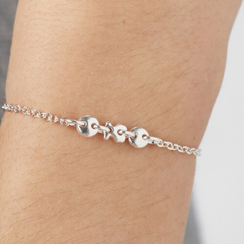 Pulsera de plata oso Luah